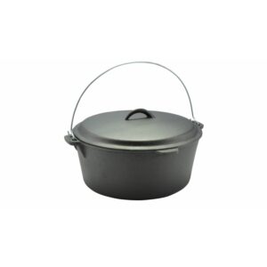 Oala din fontă cu capac si toarta 24 cm, 4.2 l (tratat)