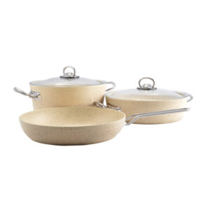 Set de vase  5 piese, crem
