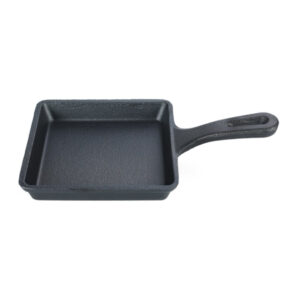 Tigaie din fontă mini 14 * 14 cm (tratată)