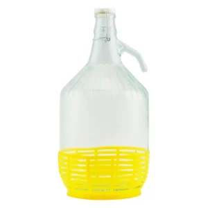Damigeană cu capac, cataramă metalică 5l
